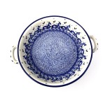 420 Bunzlau Ronde schaal met open handvaten 2662X  Ronde Schalen